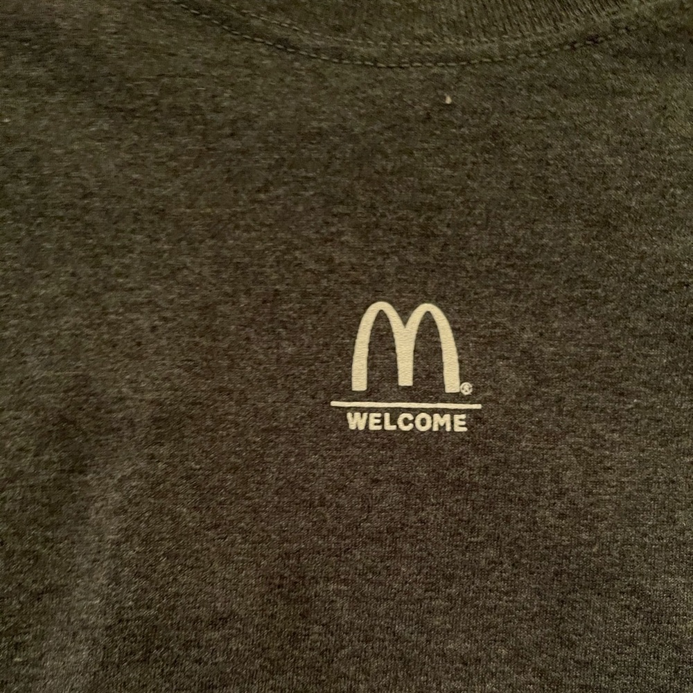 Mcdonald’s work shirt.